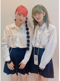 体育祭ヘアセット