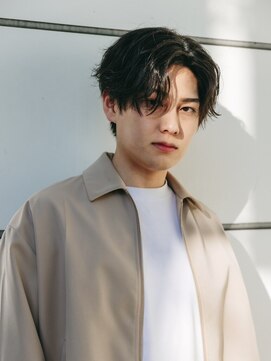 ヴォーグ 大曽根店(VOGUE) アッシュブラック前髪パーマ