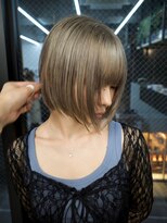 ギークス(GEEKS)&nbsp;【GEEKS渋谷】レイヤーボブ/アッシュベージュ/冬カラー/20代30代