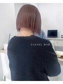 パツッと切りっぱなしボブ