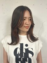 シーバイサイン(sea by Sign)&nbsp;インナーカラー/フェイスフレーミング/オレンジインナー