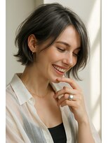 アカンサス バイ ミリー 高槻店(acanthus by milly)&nbsp;耳かけ美人のやわらか質感ボブ