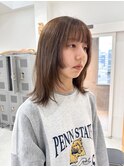 【OORRY.etwa】顔まわりデザインカット × オリーブブラウン