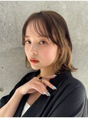 ☆シースルーバング イヤリングカラー