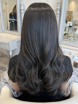 ザックラフィネ(ZACC raffine) オリーブグレージュ/ワンカラー/レイヤーカット