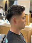 20代30代◎好印象フェードバーバースタイル×ビジネス短髪ひ