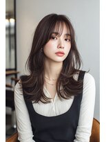 ノイエ 原宿 北参道(NoIE) レイヤーカット髪質改善カラーブラウンカラー顔まわりカット