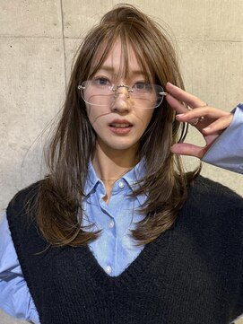 ナループロアボタン(Nalu pu loa BOTAN) バタフライレイヤーカット/ハッシュカット/オリーブブラウン