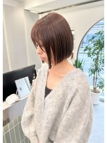 ロンドリゼル 札幌(Lond RiseL) オリーブグレー/前髪/ボブ/マロンベージュ/レイヤーカット/小顔