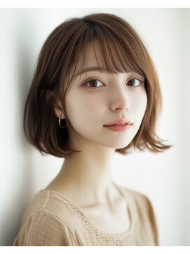 hum 立川【ハム】髪質改善・酸性ストレート・縮毛矯正 ココアベージュ/オリーブグレー/小顔/黒髪[立川/髪質改善]