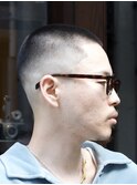 ボウズスキンフェード＋眉毛カット