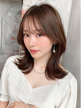 エイミーバイアフロートザガーデン 浦和店(amie by afloat the garden) シースルーぱっつん前髪で可愛いくびれボブ【浦和】