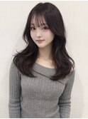 韓国ヘア/ラベンダーグレージュ/くびれヘア 吉祥寺桜