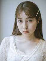 フレイムス ヘアアンドリラックス 赤羽店(Frames hair&relax) 清楚系ハーフアップ20代30代◎前髪ありお呼ばれロングヘア赤羽