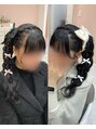 アリエス 渋谷駅西口店(Aries) ♪あみかちゅサイドポニー♪リボンなどお揃いにして双子感満載!