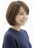 30代40代大人可愛いボブ　ひし形ボブ