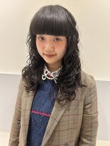 バサ 所沢店(BASSA)&nbsp;ミディアム/パーマ/前髪カット/顔まわり/アッシュベージュ