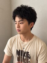 ブレスボーオム 明石(Breath beauu Homme Akashi)&nbsp;▼束感アップバング▼メンズ/パーマ/明石/西明石/大久保
