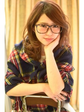 アンクルート(eNcroute) ひし形シルエットショコラブラウンフレカジカールセミディ