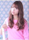 揺らぎウェーブミディアムでHAPPY感あふれる大人レディにシフト