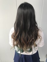 ヘアスタジオニコ(hair studio nico...)&nbsp;インナーカラーグリーン