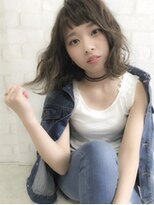【 LUNON 】切りっぱなしグレージュ×オン眉