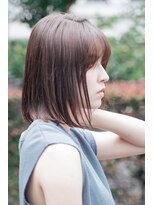表参道 roijir ナチュラルボブ×ツヤカラー