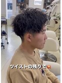 Ryu指名ツイストパーマの残りでカット／ツイストアップバング