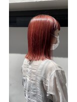 レックス 中野(rex)&nbsp;外はねボブ　ブラッドオレンジカラー