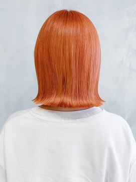 アルバム 渋谷パルコ(ALBUM) キャロットオレンジ_グレージュカラーボブウルフ_ba348281