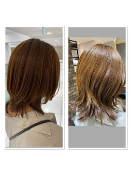 リト 天王寺阿倍野店(Retto:) 髪質改善×ミディアムウルフ