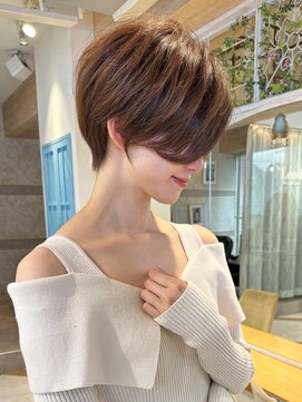 ロンド ストラーダ 心斎橋(Lond strada) ショート×ハイライト白髪ぼかし×マチルダボブ[心斎橋]