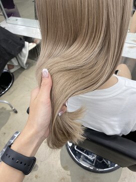 ペレ 栄店(PELE) 前髪/マチルダボブ/ピンクベージュ/インナーグレージュ/栄