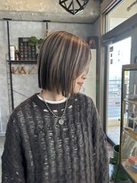 シールドヘアー 沖縄 新都心(C'LD Hair)&nbsp;【C’LD 】ルーツカラー/切りっぱなしボブ/ストレートボブ/ボブ