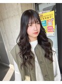 ナチュラルブラウン エクステ ロング 10代 20代