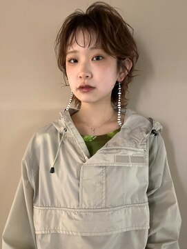 パークレーン アイス イヴェン(park lane ICI yeven) ショートパーマ ウルフ ニュアンスパーマ