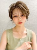 30代40代美髪ショートレイヤー極細ハイライト