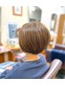 【再来】前回から6週間以内★ルビオナカラーリタッチ＋カット