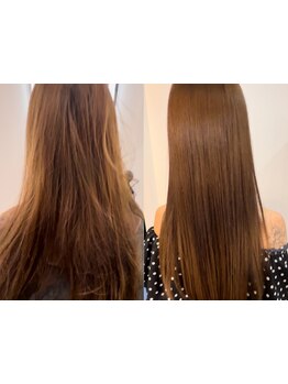 リピート率90％!!クセ毛を知り尽くした専門店ならではの低ダメージの仕上がりへ。【縮毛矯正/髪質改善】