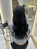 ジーナ 博多筑紫口(Zina)&nbsp;地毛風ブルーブラウン×艶 巻き髪！【福田れん】