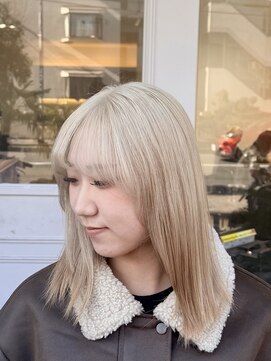 タイドヘア 茨木店(TIDE HAIR) ホワイトミルクティー