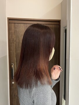 美容室エクストラアーツジャパン(X ARTS JAPAN) 暖色カラーのさりげないインナー♪