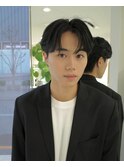 毛流れセンターパート/韓国メンズヘア/コンマバング/20代30代