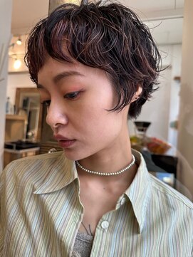 ロッソサンテ(rosso sante) ショートパーマ