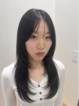 ビューバイネオリーブ 用賀店(Beau'r by neolive) ミディアムハッシュカットグレージュデザインカラー［用賀］