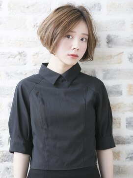 アーサス ヘアー デザイン 上野店(Ursus hair Design by HEADLIGHT) ハイライト×くせ毛風ボブ