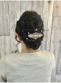 結婚式用のヘアセット