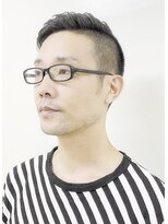 ヨシザワインク ハコザキ 水天宮前 日本橋人形町(YOSHIZAWA Inc.HAKOZAKI) 【マツナガ箱崎】大人の黒髪アップバング震災刈り