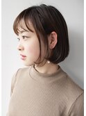 【morio札幌】大人かわいいシースルーバングボブ毛先パーマ