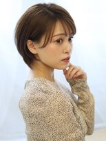 ヘアリゾート バレンタイン(hair+resort valentine) 小顔丸みショートボブ